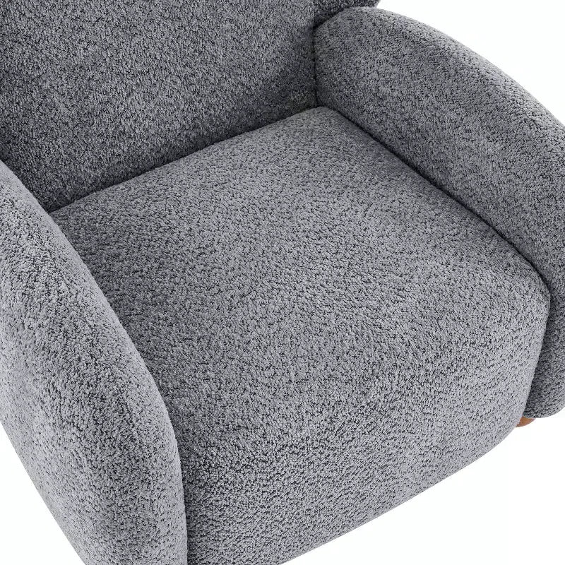 Christopher Knight Home Greer Modern Wooden Upholstered Wingback Accent Chair