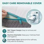 Matelas en mousse à mémoire de forme Dyonery, lit en boîte en gel double face, support moyen et ferme sans fibre de verre pour soulager la pression