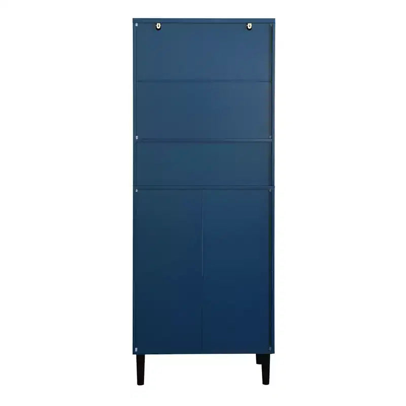 Meuble de cuisine autoportant de 160 cm avec portes vitrées, buffet de rangement pour cuisine, salon et salle de bain
