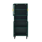 Meuble de cuisine autoportant de 160 cm avec portes vitrées, buffet de rangement pour cuisine, salon et salle de bain
