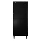 Meuble de cuisine autoportant de 160 cm avec portes vitrées, buffet de rangement pour cuisine, salon et salle de bain