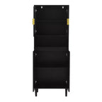 Meuble de cuisine autoportant de 160 cm avec portes vitrées, buffet de rangement pour cuisine, salon et salle de bain