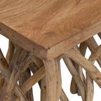 vidaXL Table basse souche 40x40x40 cm Bois recyclé mélangé