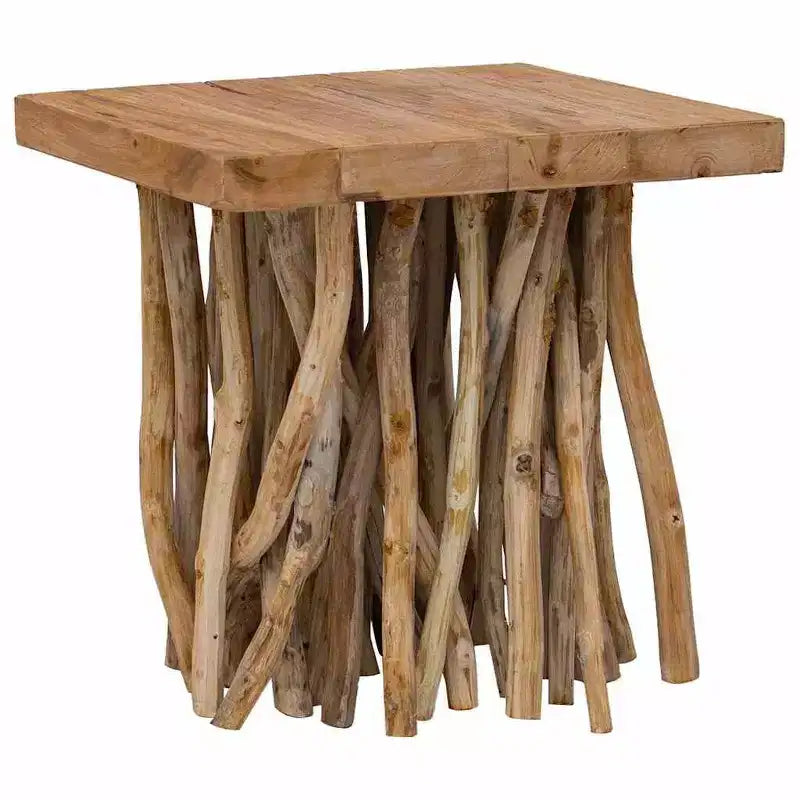 vidaXL Table basse souche 40x40x40 cm Bois recyclé mélangé
