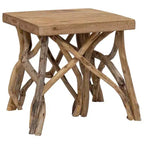 vidaXL Table basse souche 40x40x40 cm Bois recyclé mélangé