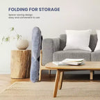 TUYOHW Fauteuil d'appoint en fausse fourrure grande taille, chaise longue pliante avec siège moelleux pour chambre et salon