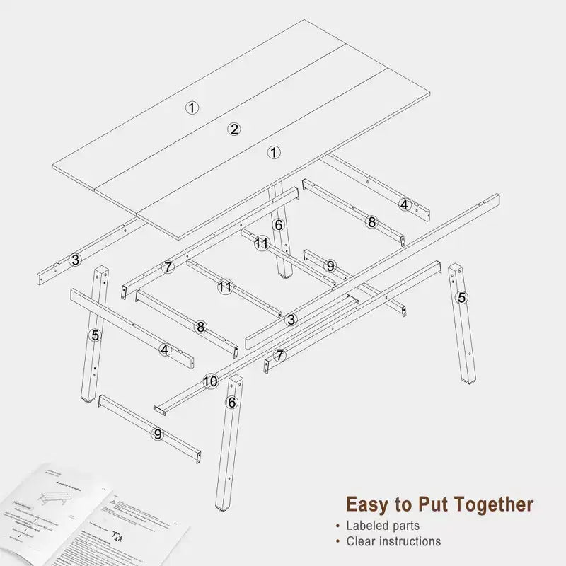 Bureau d'ordinateur industriel, Bureau d'ordinateur de direction pour l'étude à domicile, Bureau d'ordinateur simple en bois, Table d'ordinateur de bureau pour la maison