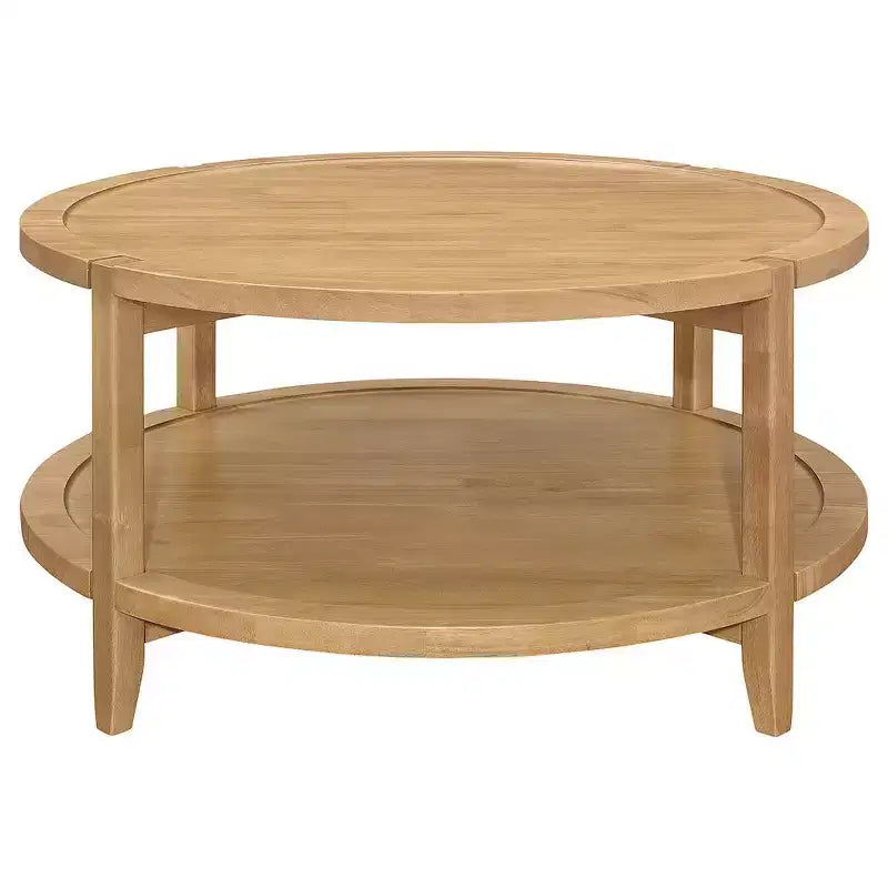 Coaster,Camillo Round Solid Wood Coffee Table