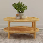 Coaster,Camillo Round Solid Wood Coffee Table