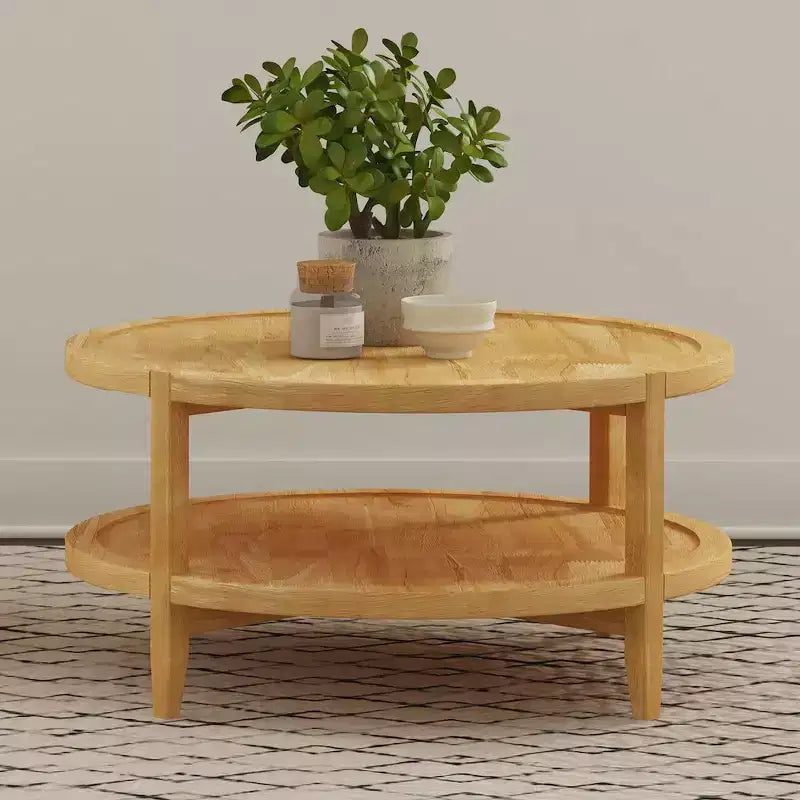 Coaster,Camillo Round Solid Wood Coffee Table