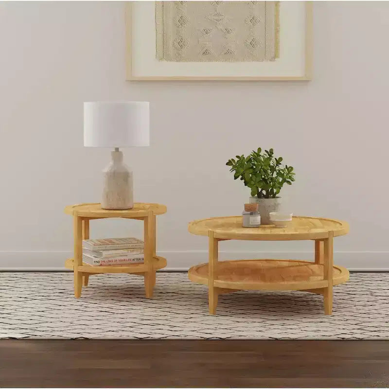 Coaster,Camillo Round Solid Wood Coffee Table