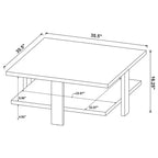 Coaster,Dawn Square Engineered Wood Coffee Table
