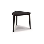 Signature Design by Ashley Favelon Triangle Dining Table, Merlot, Seats 3, Mid-Century Modern Small Space Dining