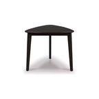 Signature Design by Ashley Favelon Table à manger triangulaire, Merlo, 3 places, style moderne du milieu du siècle pour petits espaces