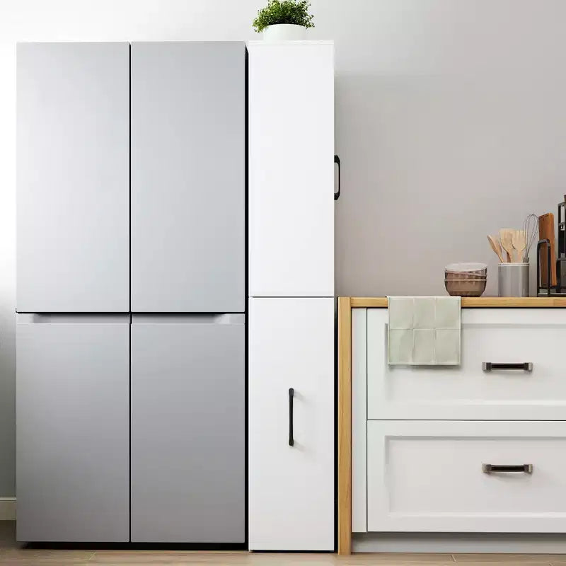 CLIHOME 70.87 H Display Storage Cabinet , 4 Tier Multi-functional Pull-out Storage Shelves, Wooden Tall Bookshelf Bookcase