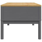 vidaXL Table basse rangement meuble d'appoint salon bois de pin massif