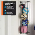 Modern Innovations Wall Mounted Vertical Ball Storage Rack