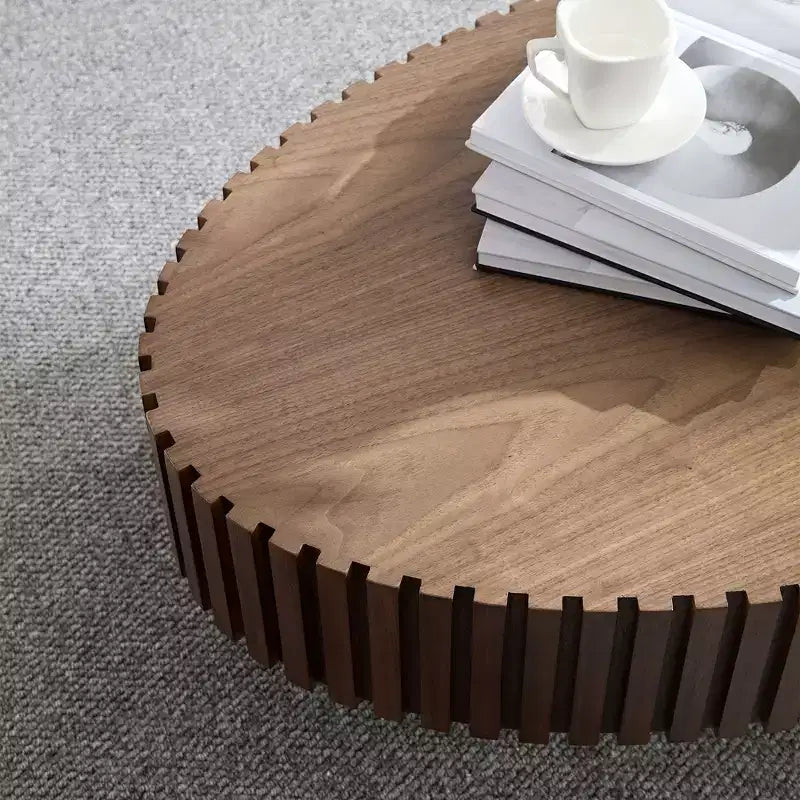 MAYEERTY Table Basse Ovale Moderne de 111 cm, Table d'Appoint Faite Main avec Piètement Robuste pour Salon, Chambre, Petit Espace