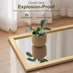 Miroir Mural Grande Taille Miroir sur Pied Pleine Longueur Grand Miroir de Sol Mural pour Porte Chambre Salle de Bain Salon avec Cadre en Bois