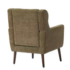 Fauteuil d'appoint moderne de 95,5 cm, fauteuil de lecture rembourré en mousse avec coussin et dossier haut, fauteuil de salon capitonné en tissu chenille