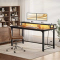 Besiost Computer Desk with Charging Station