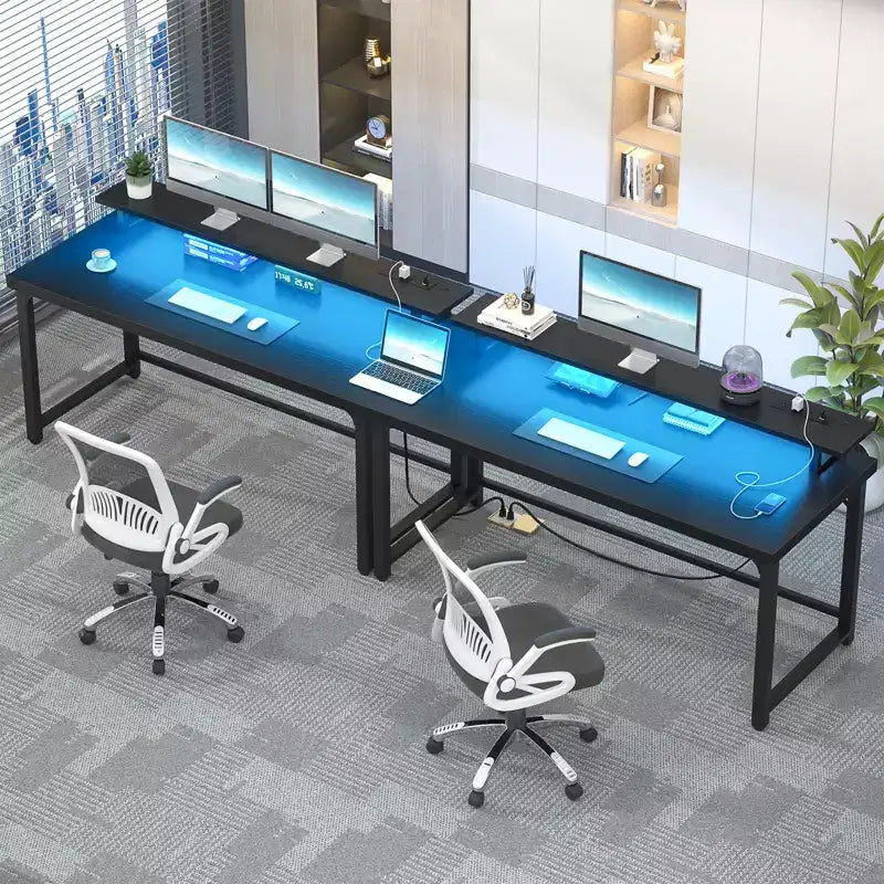 Besiost Bureau d'ordinateur avec station de charge
