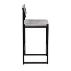 Lot de 2 tabourets de bar hauts en corde de papier tressée, capacité de charge maximale de 100 kg