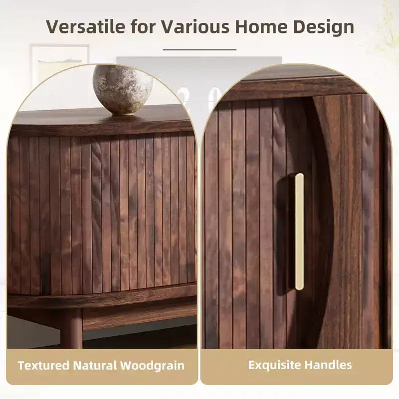 Meuble TV de ferme pour téléviseurs de 75 pouces, Console TV avec armoire de rangement pour salon ou chambre à coucher