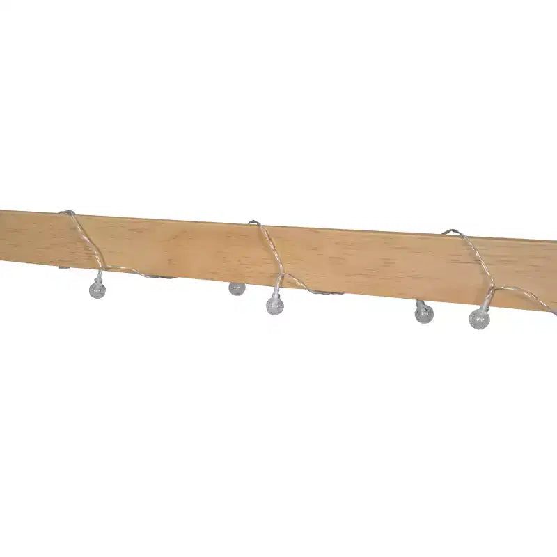 Lit cabane TUYOHW avec lumières LED, lit Montessori en pin massif avec support à lattes et garde-corps de sécurité, lit enfant bas taille double