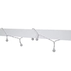 Lit cabane TUYOHW avec lumières LED, lit Montessori en pin massif avec support à lattes et garde-corps de sécurité, lit enfant bas taille double