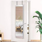 TUYOHW Rectangle Full Length Mirror,47x14'' Wall-Mounted Shatterproof Mirror with Aluminum Frame,Door Mirror Suitable for Modern Home Decor