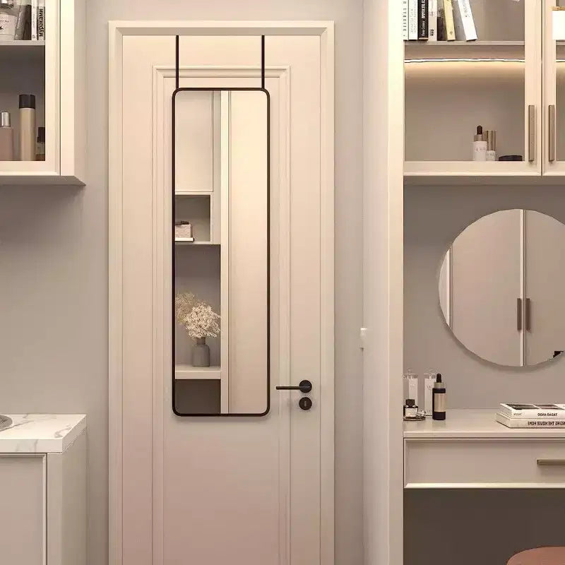 TUYOHW Rectangle Full Length Mirror,47x14'' Wall-Mounted Shatterproof Mirror with Aluminum Frame,Door Mirror Suitable for Modern Home Decor