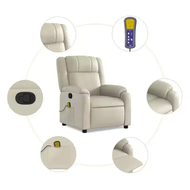 vidaXL Fauteuil inclinable de massage électrique