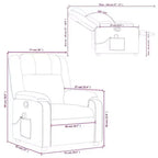 vidaXL Fauteuil inclinable de massage électrique