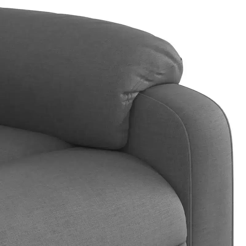 vidaXL Fauteuil inclinable de massage Gris clair Polyester Individuel