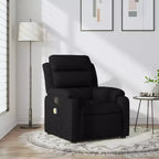 vidaXL Fauteuil inclinable de massage Gris clair Polyester Individuel