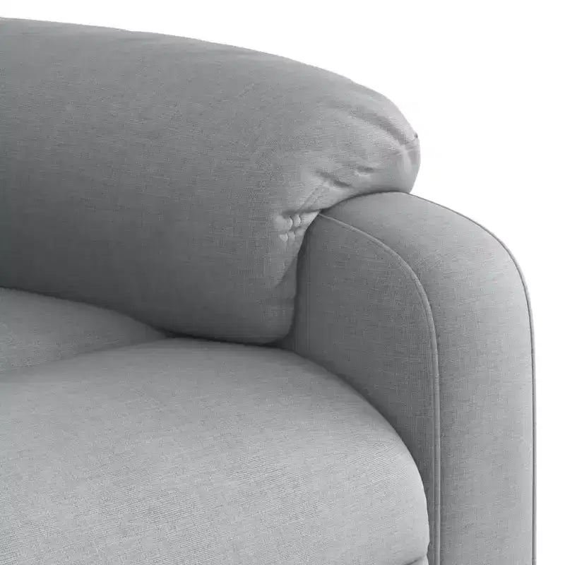 vidaXL Fauteuil inclinable de massage Gris clair Polyester Individuel