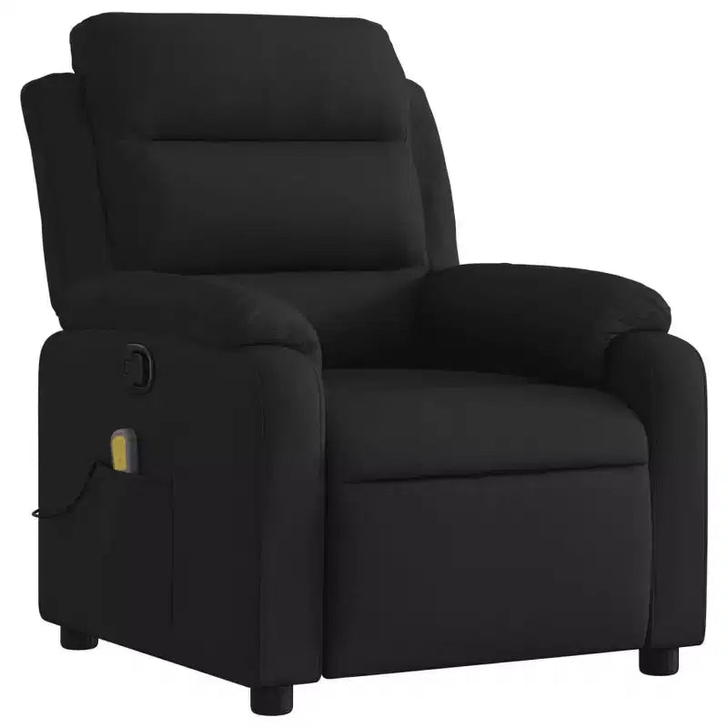 vidaXL Fauteuil inclinable de massage Gris clair Polyester Individuel