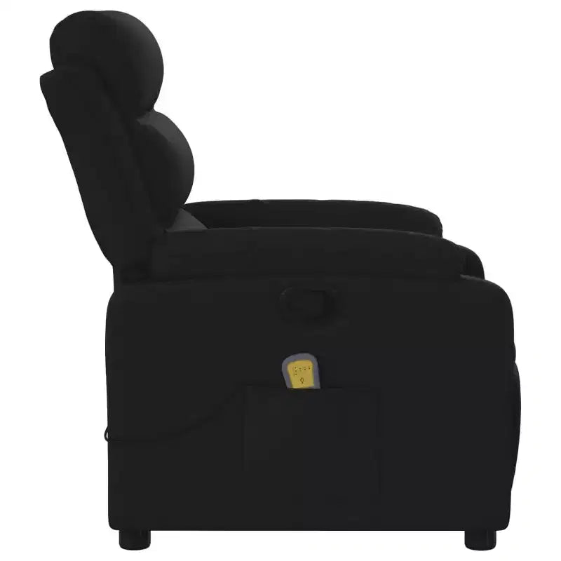 vidaXL Fauteuil inclinable de massage Gris clair Polyester Individuel