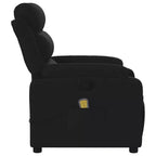 vidaXL Fauteuil inclinable de massage Gris clair Polyester Individuel