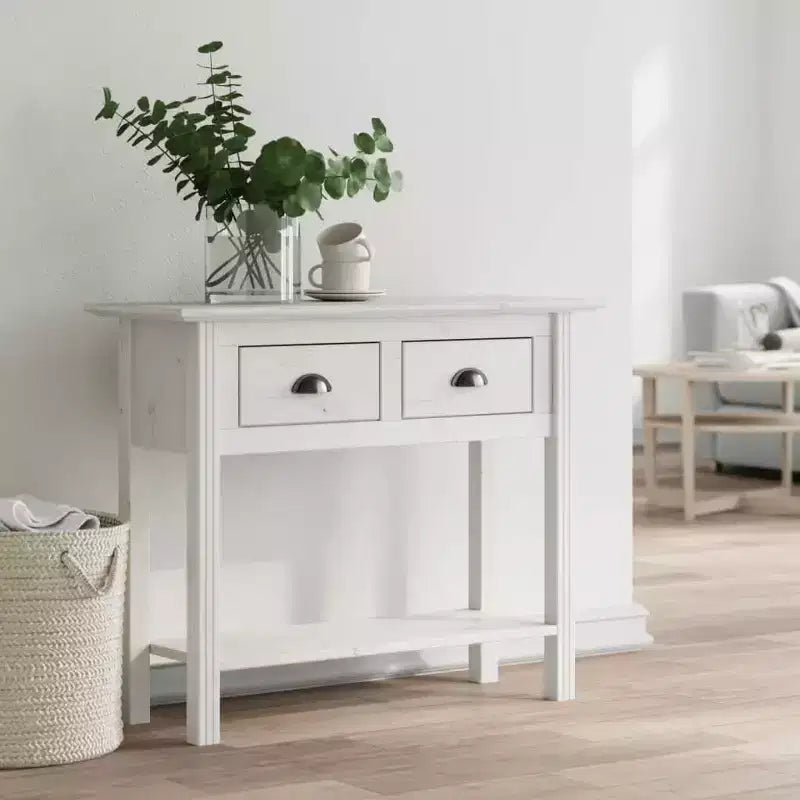 vidaXL Console Table d'appoint Console de canapé BODO Bois de pin massif