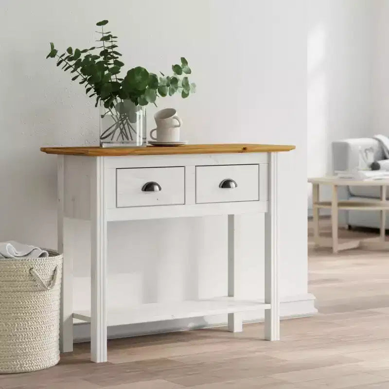 vidaXL Console Table d'appoint Console de canapé BODO Bois de pin massif