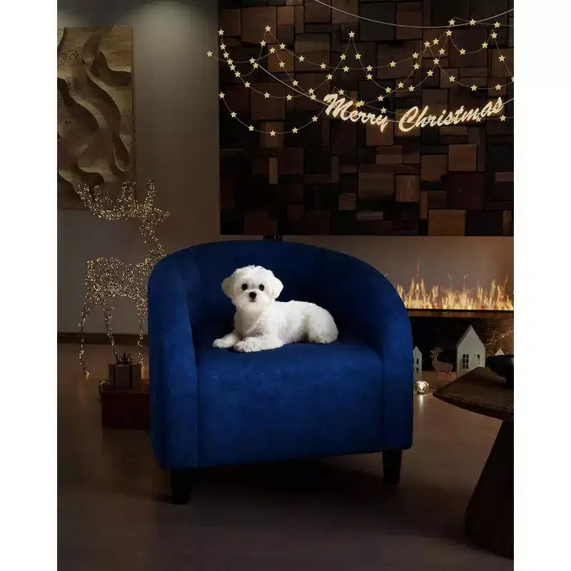 Ensemble de 2 fauteuils d'appoint pour salon, fauteuil club de style tonneau avec siège rembourré doux et pieds robustes pour chambre à coucher, salle d'attente, chaises de réception