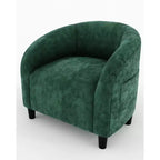 Ensemble de 2 fauteuils d'appoint pour salon, fauteuil club de style tonneau avec siège rembourré doux et pieds robustes pour chambre à coucher, salle d'attente, chaises de réception