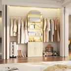 Besiost 25 - Système de rangement avec armoires 103, organisateur de placard mural