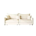 Canapé 3 places moderne en velours Whisen 81.9, Canapé-lit escamotable King Size, Canapé-lit convertible 3-en-1 avec 3 oreillers