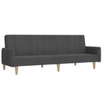 vidaXL 2-Seater Sofa Bed Accent Upholstered Loveseat Sleeper Couch Fabric