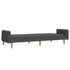 vidaXL Canapé convertible 2 places causeuse rembourrée en tissu