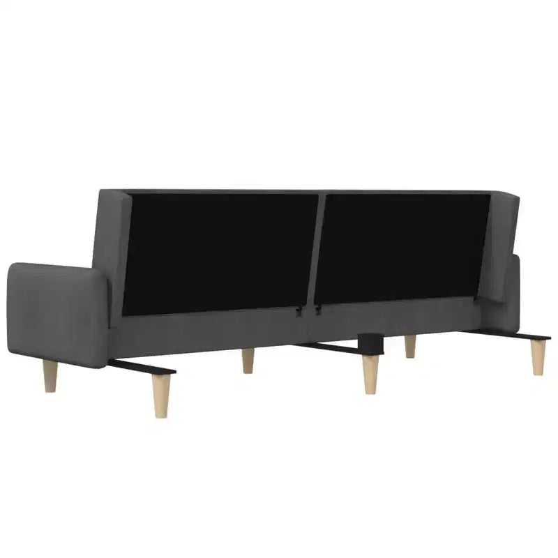 vidaXL Canapé convertible 2 places causeuse rembourrée en tissu