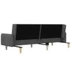 vidaXL Canapé convertible 2 places causeuse rembourrée en tissu